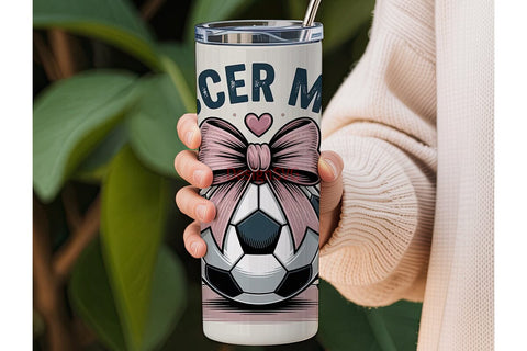 Soccer Mom 20oz Tumbler Wrap Sublimation DesignSVG 