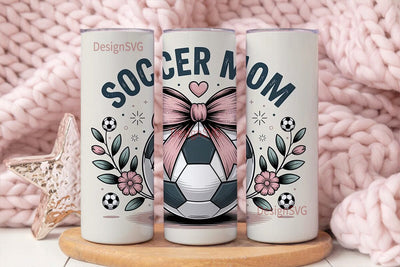 Soccer Mom 20oz Tumbler Wrap Sublimation DesignSVG 