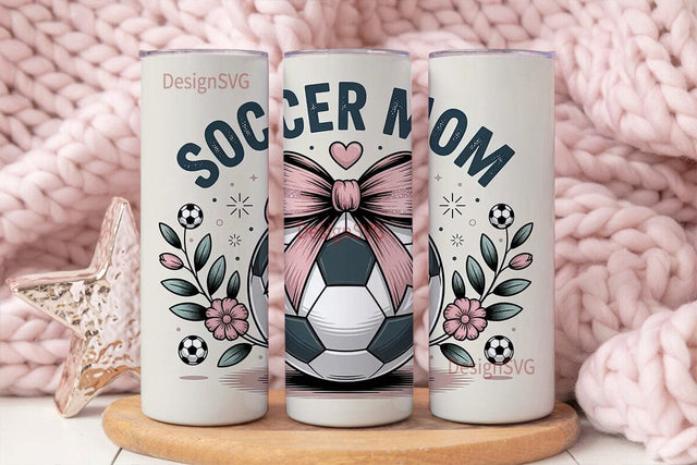 Soccer Mom 20oz Tumbler Wrap Sublimation DesignSVG 