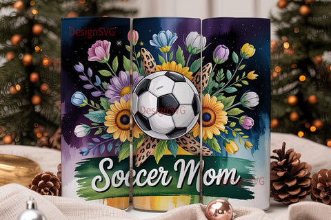 Soccer Mom 20oz Tumbler Wrap Sublimation DesignSVG 