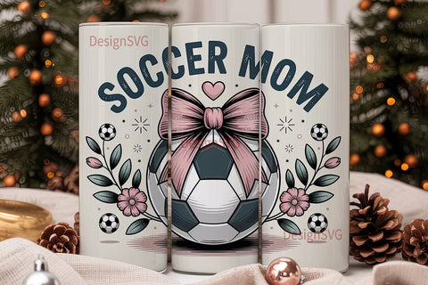 Soccer Mom 20oz Tumbler Wrap Sublimation DesignSVG 