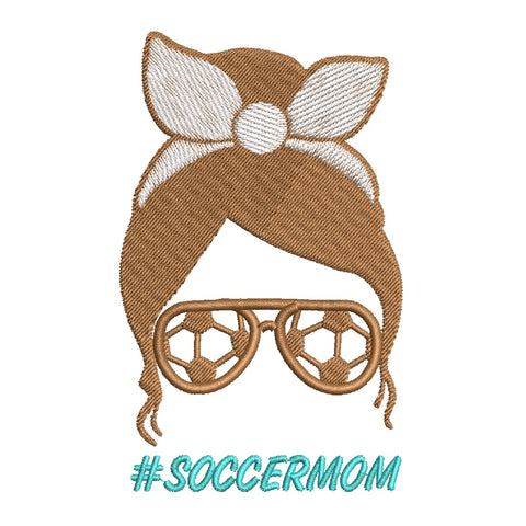 Soccer Mom Embroidery Designs Bundle - 6 Designs, Soccer Mama Embroidery, Soccer Quotes Embroidery Files, Love Soccer Embroidery Files Embroidery/Applique DESIGNS HappyDesignStudio 
