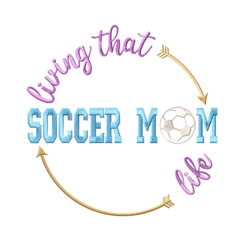 Soccer Mom Embroidery Designs Bundle - 6 Designs, Soccer Mama Embroidery, Soccer Quotes Embroidery Files, Love Soccer Embroidery Files Embroidery/Applique DESIGNS HappyDesignStudio 