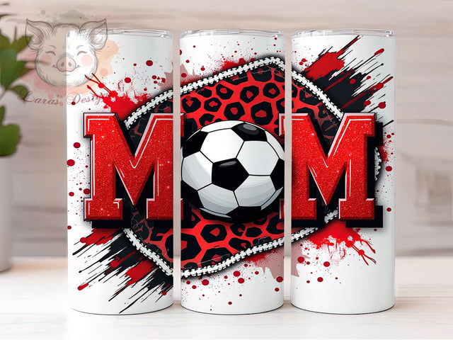 Soccer Mom Game Day Tumbler, MOM Soccer Tumbler, 20oz Sports Wrap, Soccer Fan Gift, Game Day Tumbler, Seamless Soccer Wrap, Mom Life Tumbler Sublimation Lara' s Designs 