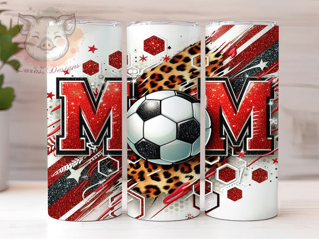 Soccer Mom Game Day Tumbler, MOM Soccer Tumbler, 20oz Sports Wrap, Soccer Fan Gift, Game Day Tumbler, Seamless Soccer Wrap, Mom Life Tumbler Sublimation Lara' s Designs 