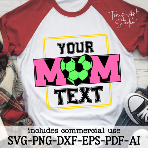 Soccer Mom SVG Bundle | Editable Sports Mom Designs for Cricut & Silhouette SVG TonisArtStudio 