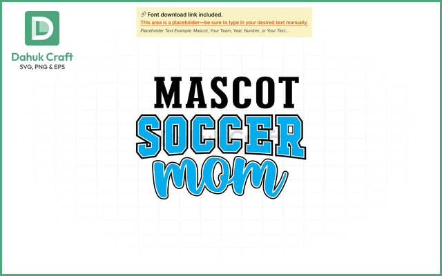 Soccer Mom SVG – Mascot Edition SVG PNG & EPS V19 SVG dahukdesign 