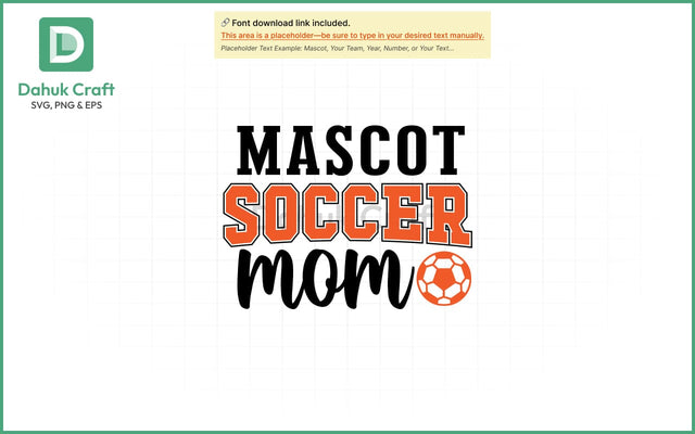 Soccer Mom SVG – Mascot Edition SVG PNG & EPS V20 SVG dahukdesign 