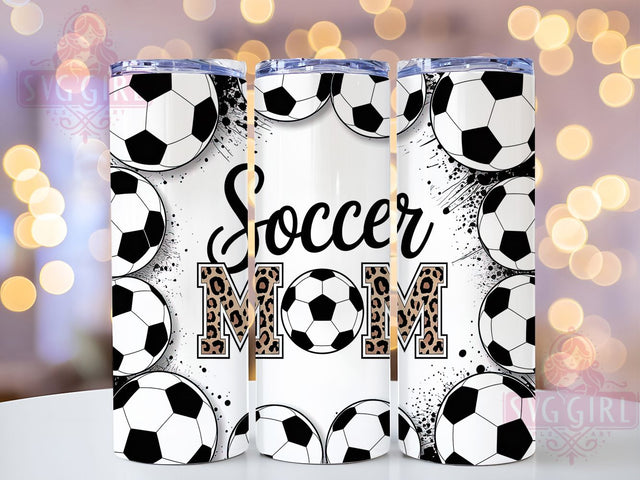 Soccer Mom Team Gift Tumbler Wrap, Soccer Mom Png, Soccer Sublimation, 20oz Skinny Tumbler, Soccer Mom Gift, Sports Mom Tumbler, Team Mom Gift Sublimation SvggirlplusArt 