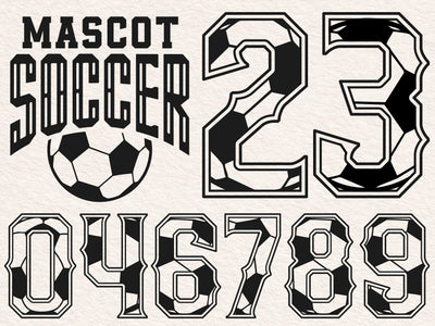 Soccer Numbers svg, Soccer Jersey Custom Name Number SVG, Football Svg Custom Player Svg SVG DesignDestine 
