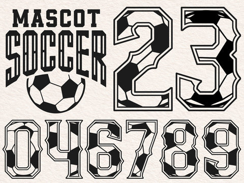 Soccer Numbers svg, Soccer Jersey Custom Name Number SVG, Football Svg Custom Player Svg SVG DesignDestine 