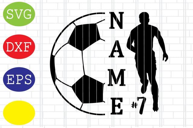 Soccer Player Name Svg, Ball Illustration Svg, Jpg, Eps, Dxf Files SVG DigitalSvgFiles 