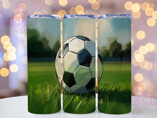 Soccer Retro Sports 20oz Tumbler, Retro Sports Wrap, 20oz Sublimation Wrap, Vintage Soccer Cup, Game Day Gift, Trendy Football Design, Soccer Lover Drinkware Sublimation SvggirlplusArt 