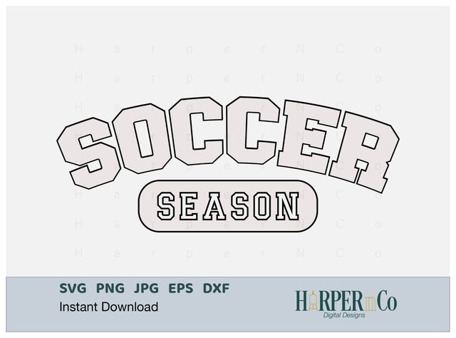 Soccer Season Laser SVG EPS Cut File SVG HarperNCo 