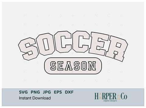 Soccer Season Laser SVG EPS Cut File SVG HarperNCo 