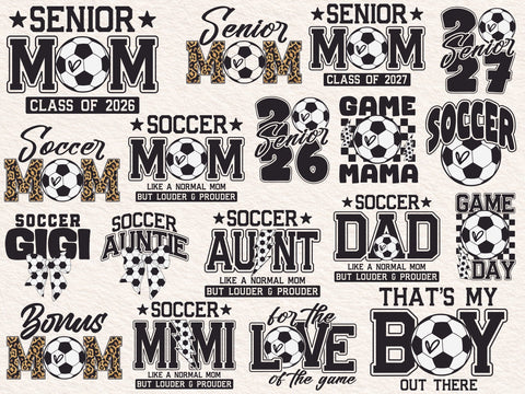 Soccer Shirt Design Bundle, Team Logo Templates, Soccer Mom & Dad Svg SVG DesignDestine 
