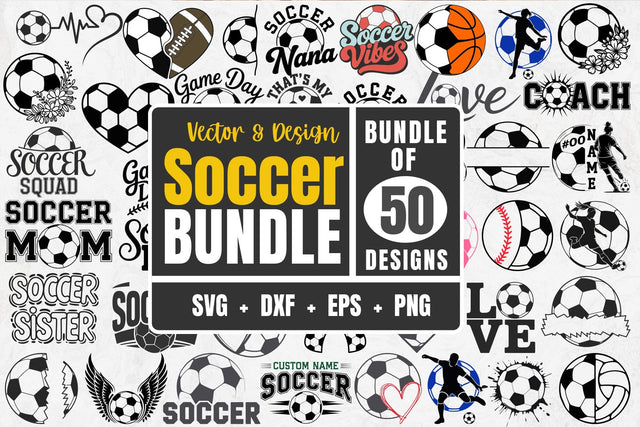 Soccer Shirt Design Bundle: Team Logo Templates, Soccer svg - Soccer Bundle SVG DesignDestine 