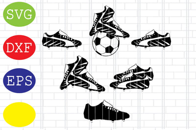 Soccer Shoes Svg, Soccer Ball Svg, Jpg, Eps, Dxf Files SVG DigitalSvgFiles 