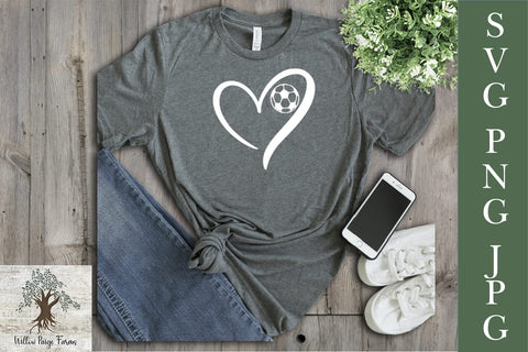 Soccer Sports Bundle SVG PNG JPG SVG Willow Paige Farms 