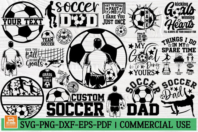 Soccer SVG Bundle | 22 Soccer Male Designs | Soccer Dad SVG SVG TonisArtStudio 
