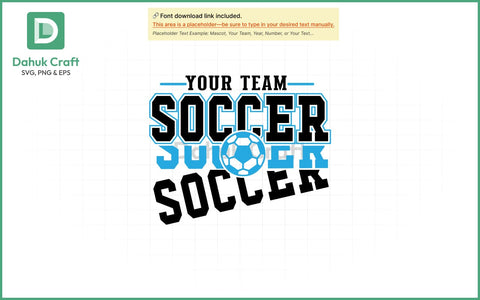 Soccer SVG – Custom Team Logo SVG PNG & EPS V1 SVG dahukdesign 