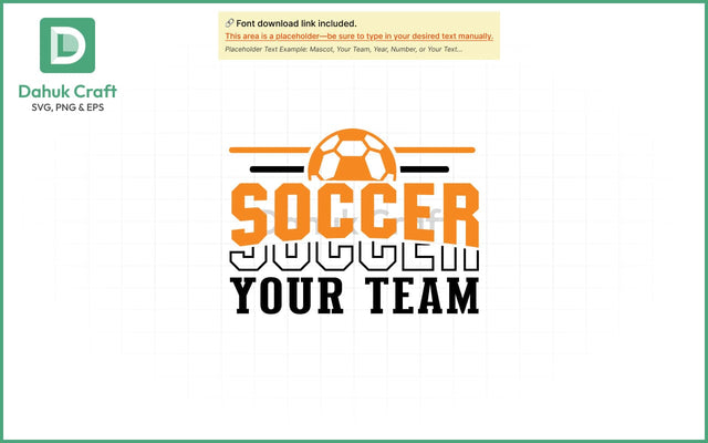 Soccer SVG – Custom Team Logo SVG PNG & EPS V3 SVG dahukdesign 