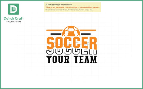Soccer SVG – Custom Team Logo SVG PNG & EPS V3 SVG dahukdesign 