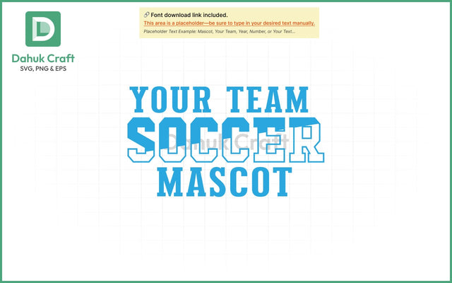 Soccer SVG – Custom Team Logo SVG PNG & EPS V5 SVG dahukdesign 