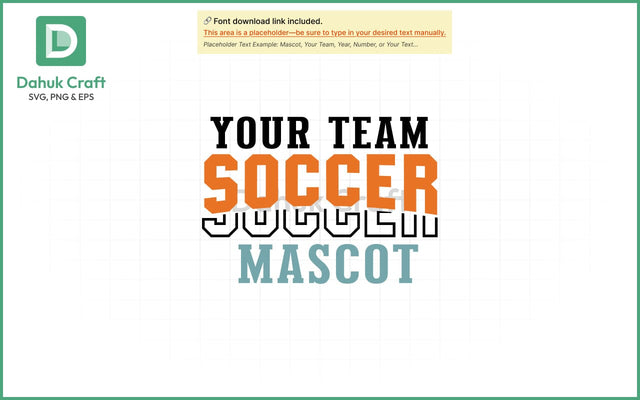 Soccer SVG – Custom Team Logo SVG PNG & EPS V6 SVG dahukdesign 