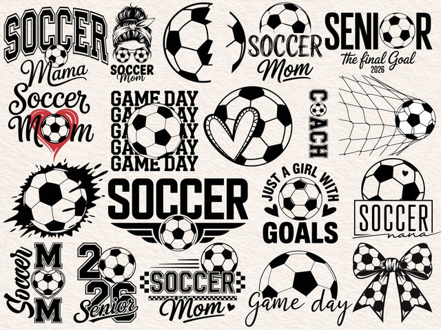 Soccer SVG PNG Bundle, Custom Team Mascot Template Svg SVG DesignDestine 