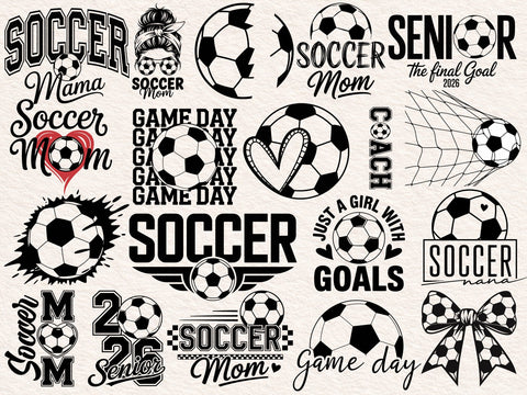 Soccer SVG PNG Bundle, Custom Team Mascot Template Svg SVG DesignDestine 