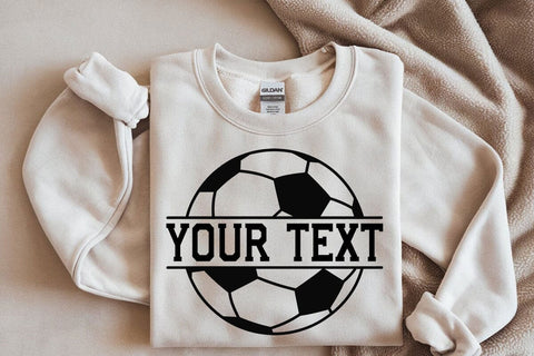 Soccer svg, Split soccer ball monogram svg, Soccer circle monogram svg, Soccer Mom svg SVG DesignDestine 