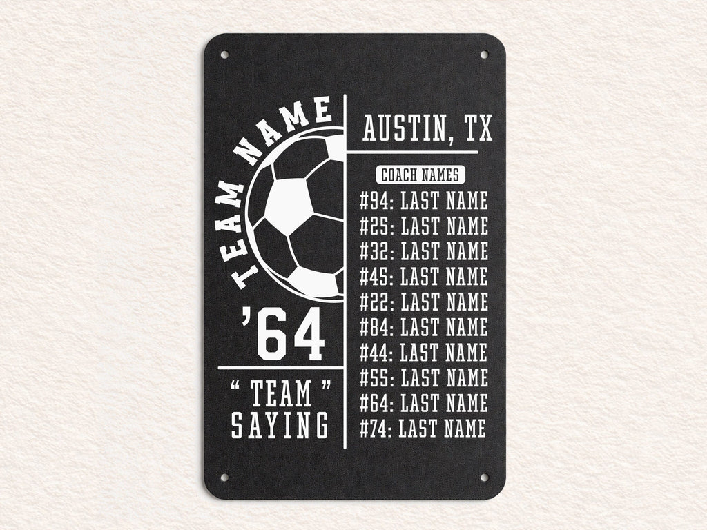 Sport Roster Svg Soccer Team Roster SVG, Player Template Svg, Custom Soccer Svg - So Fontsy