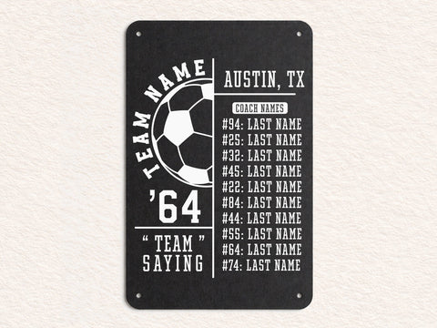 Soccer Team Roster SVG, Player Template Svg, Custom Soccer Svg - So Fontsy
