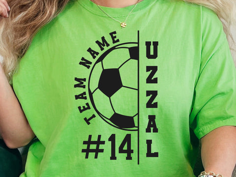Soccer Team SVG, Soccer Player Template, Cricut Silhouette Svg SVG DesignDestine 