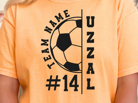 Soccer Team SVG, Soccer Player Template, Cricut Silhouette Svg SVG DesignDestine 