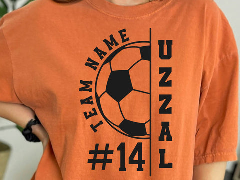 Soccer Team SVG, Soccer Player Template, Cricut Silhouette Svg SVG DesignDestine 