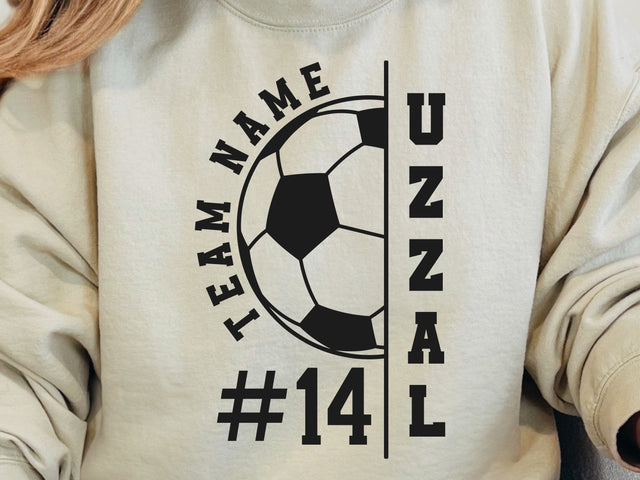 Soccer Team SVG, Soccer Player Template, Cricut Silhouette Svg SVG DesignDestine 