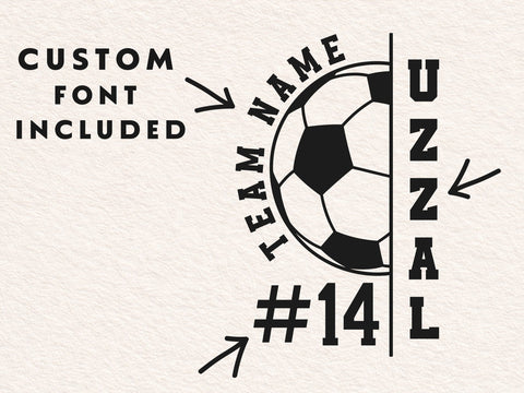 Soccer Team SVG, Soccer Player Template, Cricut Silhouette Svg SVG DesignDestine 