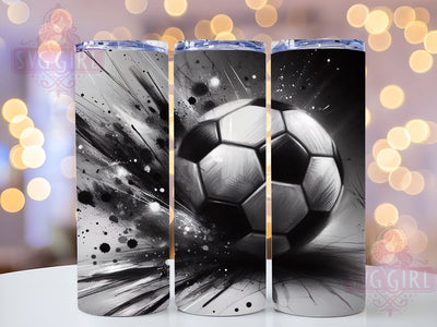 Soccer Tumbler, Grunge Design, 20oz Wrap, Sublimation PNG, Sports Decor, Custom Soccer Gift, Athletic Tumbler Sublimation SvggirlplusArt 