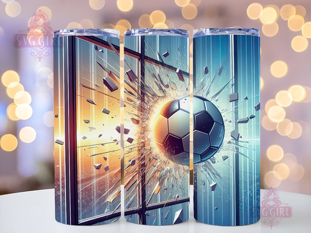Soccer Tumblers Designs Football 20 oz Skinny Tumbler Sports Tumbler Wrap png, Soccer Tumbler Wrap for 20 oz Skinny Tumbler Sublimation SvggirlplusArt 