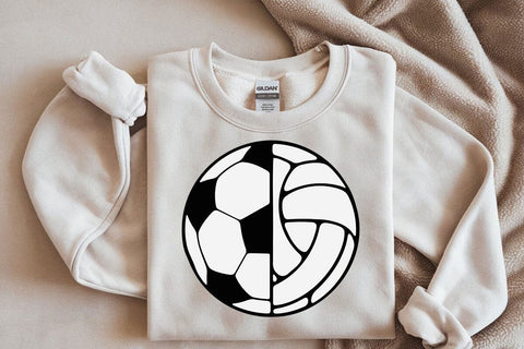 Soccer Volleyball Split Ball SVG, Sports Shirt Design SVG DesignDestine 