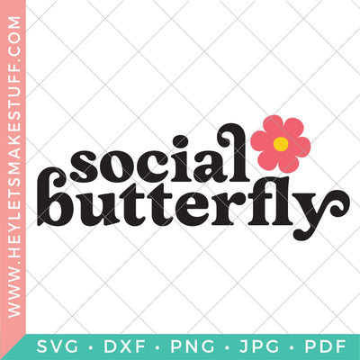 Social Butterfly SVG Hey Let's Make Stuff 