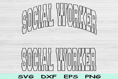 Social Worker Svg Dxf, Social Worker Png, Mental Health Svg File For Cricut, Therapist Cut File, Counselor PNG Sublimation Digital Download SVG TiffsCraftyCreations 