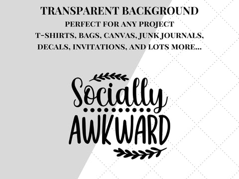 Socially Awkward PNG | ADHD SVG SVG Paige Cole Studio 