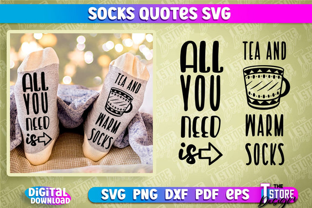 Socks Quotes SVG Design | Funny Quotes SVG Design | Sarcastic Quotes SVG SVG The T Store Design 