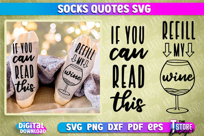 Socks Quotes SVG Design | Funny Quotes SVG Design | Sarcastic Quotes SVG SVG The T Store Design 