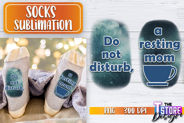 Socks Sublimation | Funny Socks PNG | Fun Sublimation Design | PNG File v.1 Sublimation The T Store Design 