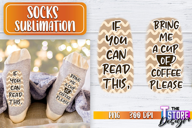 Socks Sublimation | Funny Socks PNG | Fun Sublimation Design | PNG File v.1 Sublimation The T Store Design 
