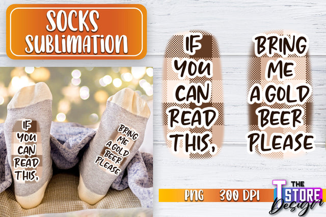 Socks Sublimation | Funny Socks PNG | Fun Sublimation Design | PNG File v.1 Sublimation The T Store Design 